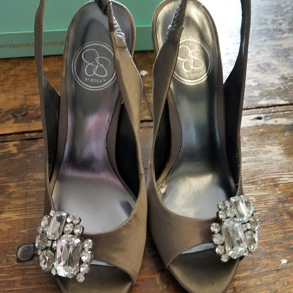 Jessica Simpson jeweled heels
